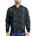Native Totem Pattern Print Men's Bomber Jacket