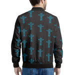Native Totem Pattern Print Men's Bomber Jacket