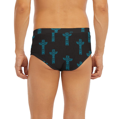 Native Totem Pattern Print Men's Briefs