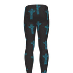 Native Totem Pattern Print Men's leggings