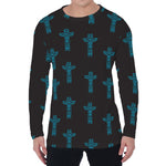 Native Totem Pattern Print Men's Long Sleeve T-Shirt