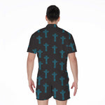 Native Totem Pattern Print Men's Rompers
