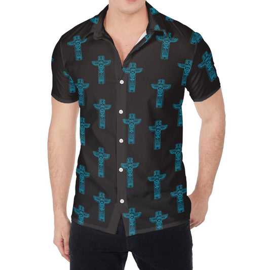 Native Totem Pattern Print Men's Shirt