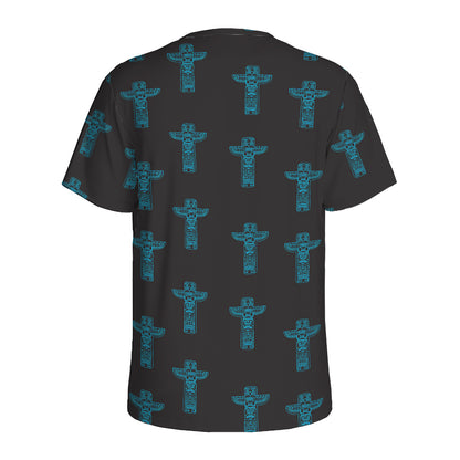 Native Totem Pattern Print Men's Sports T-Shirt