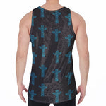 Native Totem Pattern Print Men's Velvet Tank Top