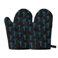 Native Totem Pattern Print Oven Mitts