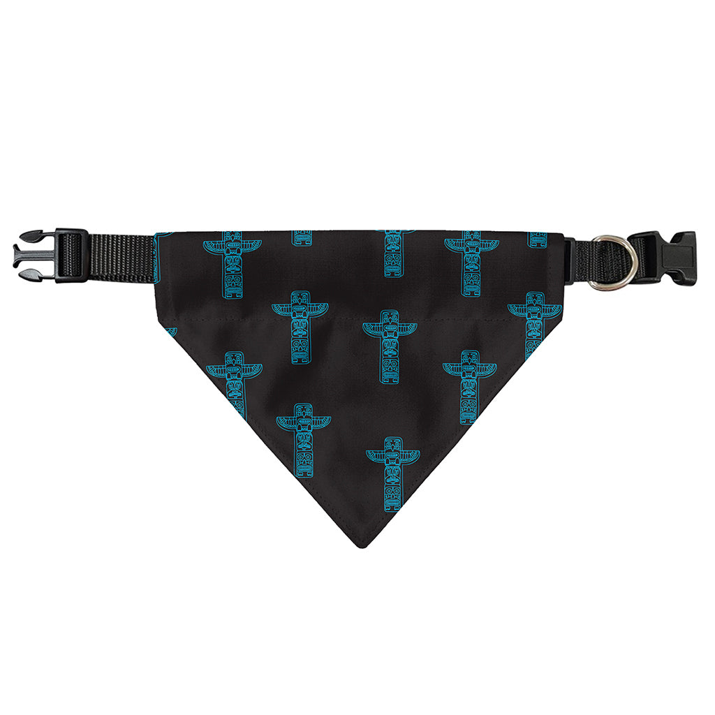 Native Totem Pattern Print Over The Collar Dog Bandana