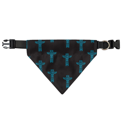 Native Totem Pattern Print Over The Collar Dog Bandana