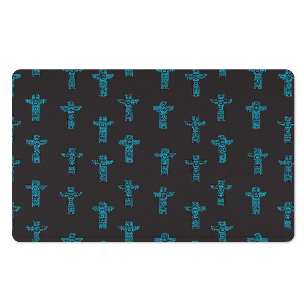 Native Totem Pattern Print Polyester Doormat