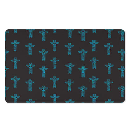Native Totem Pattern Print Polyester Doormat