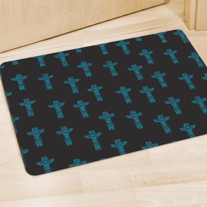 Native Totem Pattern Print Polyester Doormat