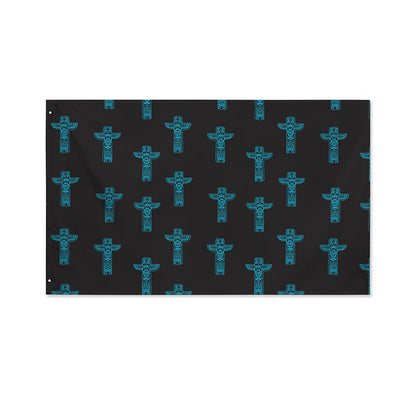 Native Totem Pattern Print Polyester Flag