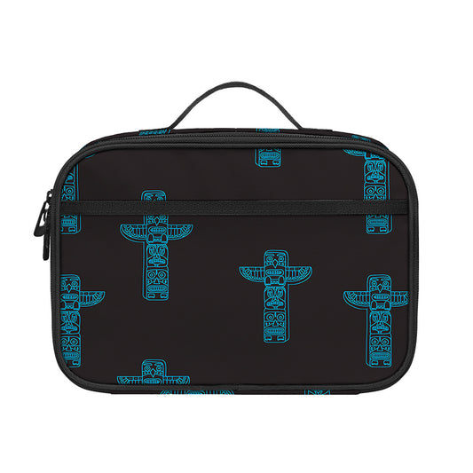 Native Totem Pattern Print Portable Lunch Bag