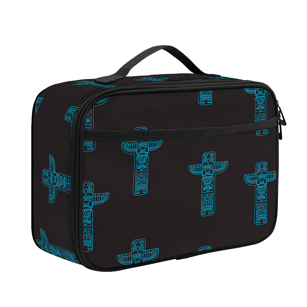 Native Totem Pattern Print Portable Lunch Bag