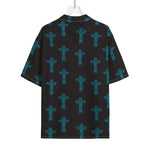Native Totem Pattern Print Rayon Hawaiian Shirt