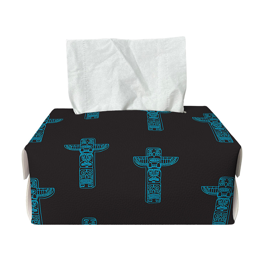 Native Totem Pattern Print Rectangle Tissue Box Cover