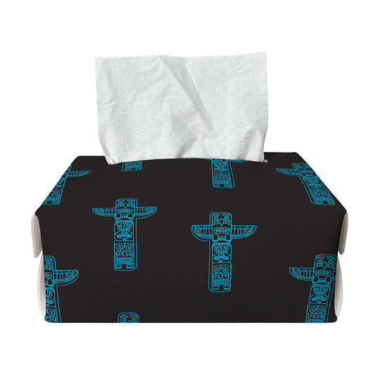 Native Totem Pattern Print Rectangle Tissue Box Cover
