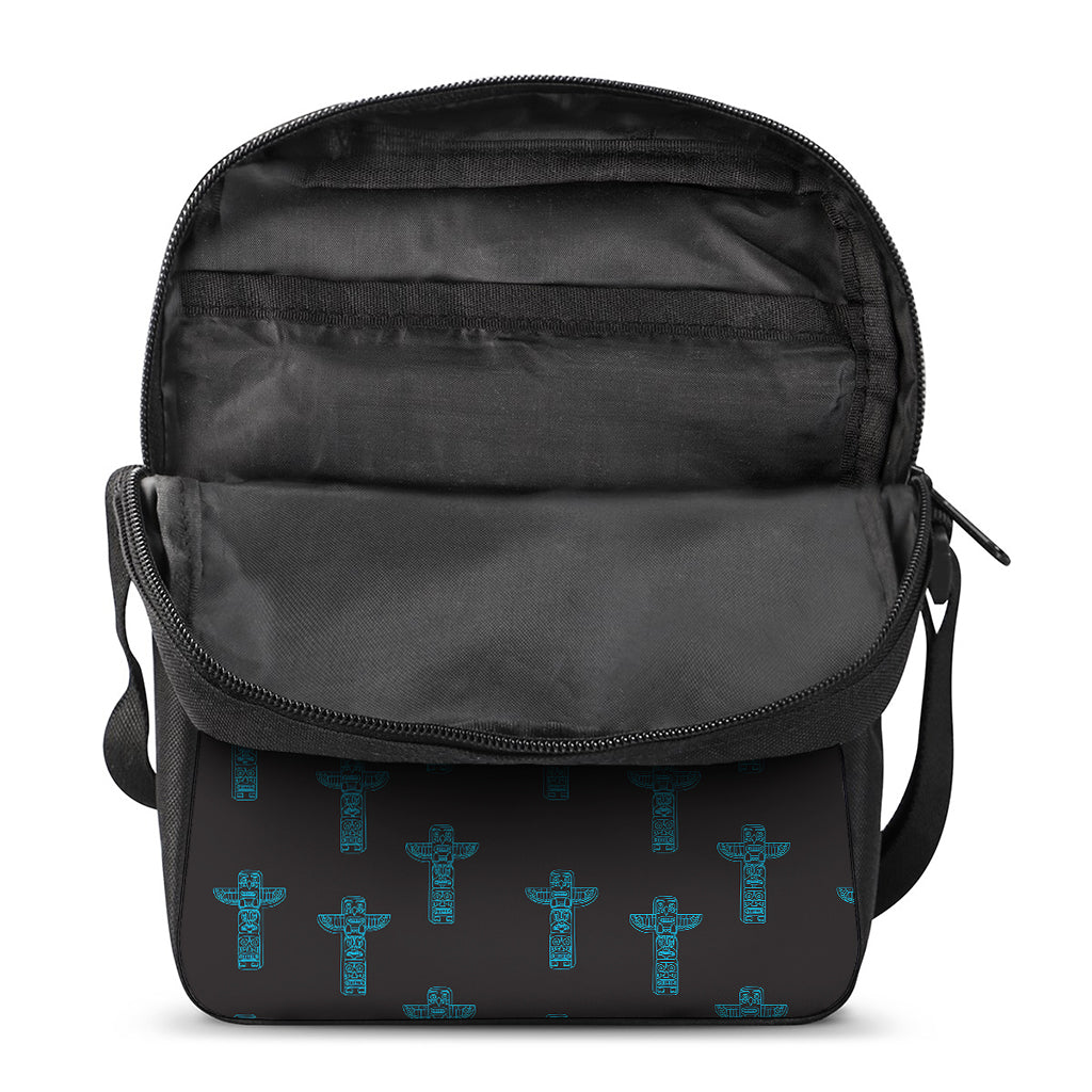Native Totem Pattern Print Rectangular Crossbody Bag