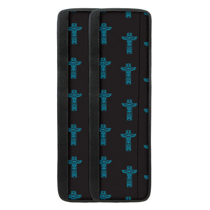 Native Totem Pattern Print Refrigerator Handle Covers