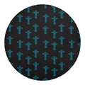 Native Totem Pattern Print Round Blanket