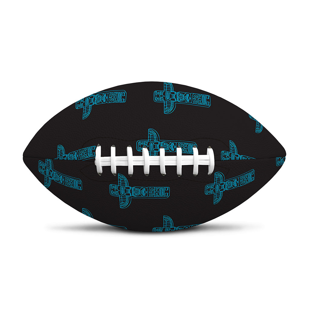 Native Totem Pattern Print Rugby Ball