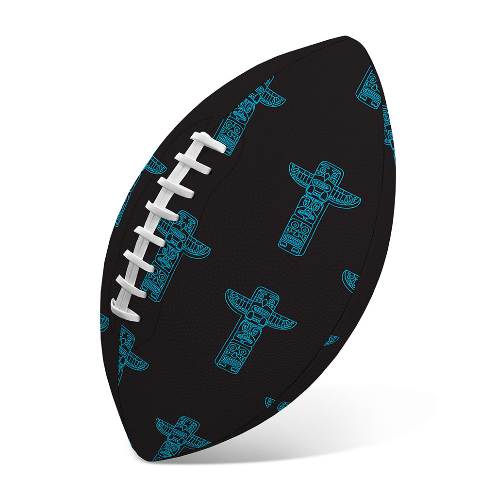 Native Totem Pattern Print Rugby Ball