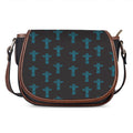 Native Totem Pattern Print Saddle Bag