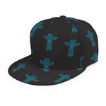 Native Totem Pattern Print Snapback Cap