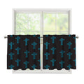 Native Totem Pattern Print Tier Curtains