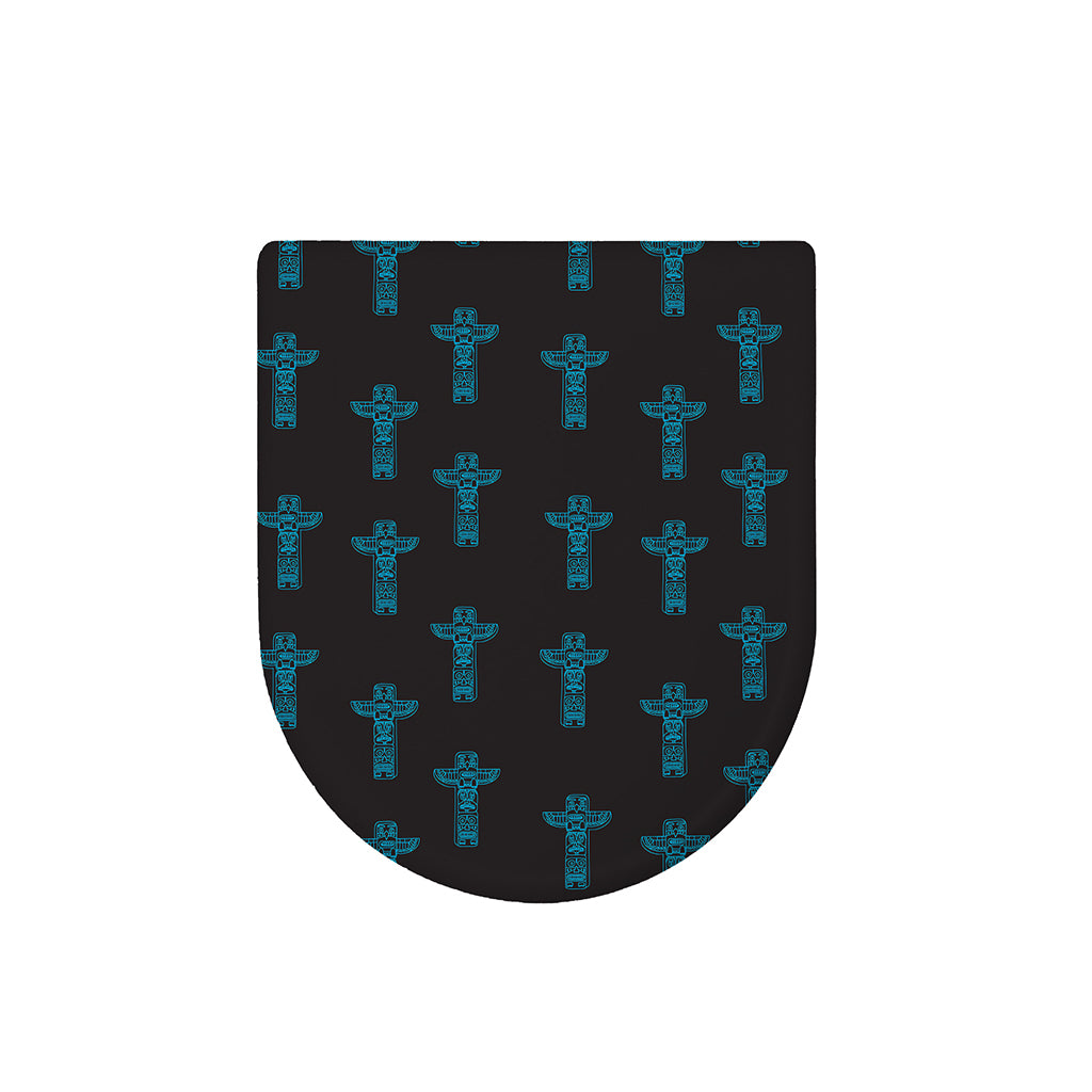 Native Totem Pattern Print Toilet Lid Cover