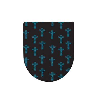 Native Totem Pattern Print Toilet Lid Cover