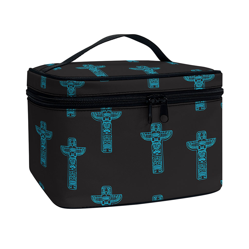 Native Totem Pattern Print Travel Makeup Bag