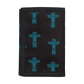 Native Totem Pattern Print Trifold Wallet