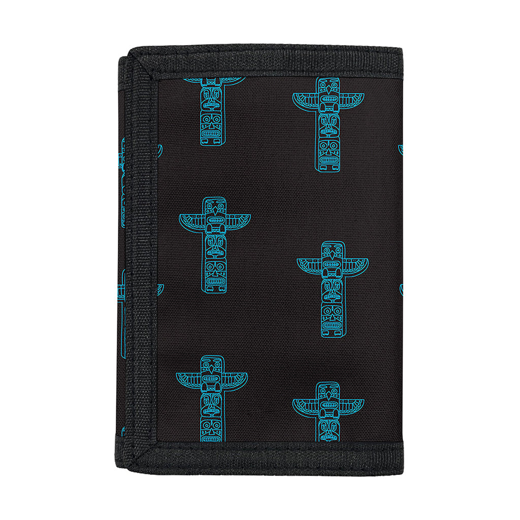 Native Totem Pattern Print Trifold Wallet