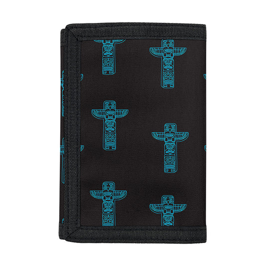 Native Totem Pattern Print Trifold Wallet