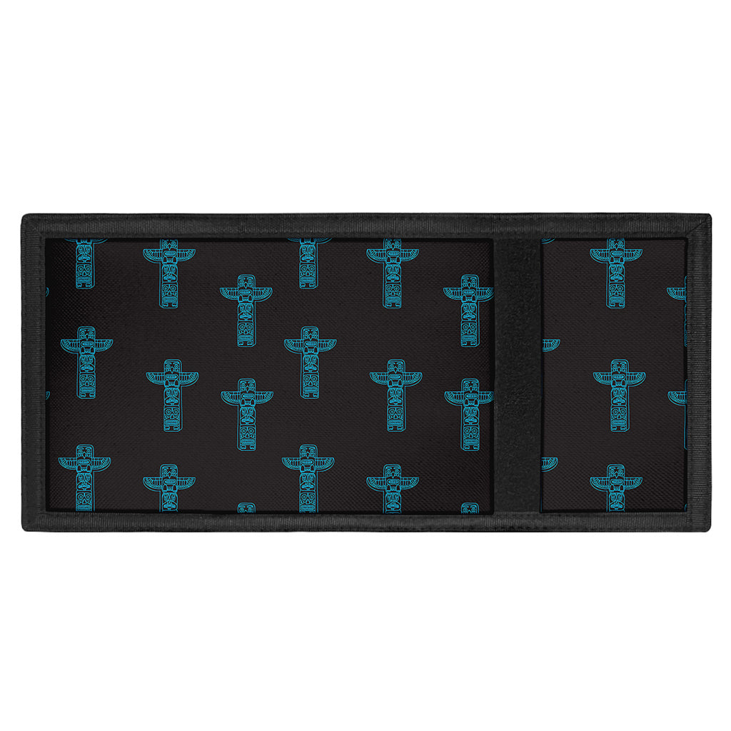 Native Totem Pattern Print Trifold Wallet