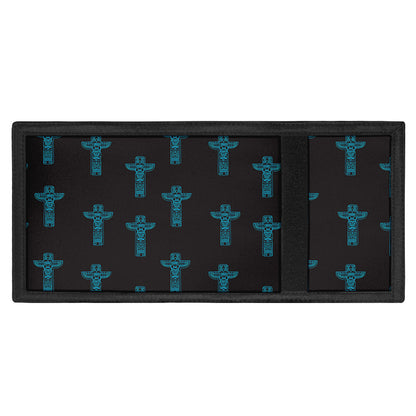 Native Totem Pattern Print Trifold Wallet