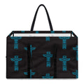 Native Totem Pattern Print Utility Tote Bag
