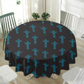 Native Totem Pattern Print Waterproof Round Tablecloth