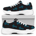 Native Totem Pattern Print White Chunky Shoes