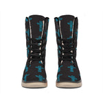 Native Totem Pattern Print Winter Boots