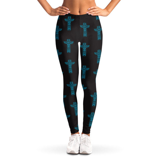 Native Totem Pattern Print Women's Leggings
