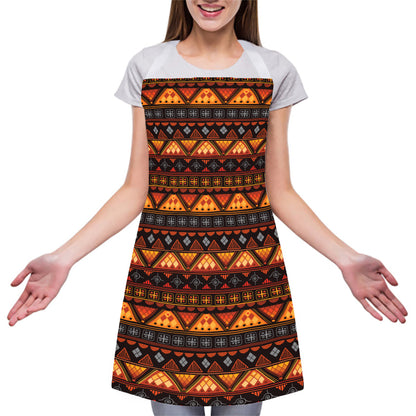 Native Tribal African Pattern Print Adjustable Apron
