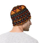 Native Tribal African Pattern Print Beanie