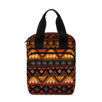 Native Tribal African Pattern Print Bible Tote Bag