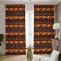 Native Tribal African Pattern Print Dimout Pencil Pleat Curtains