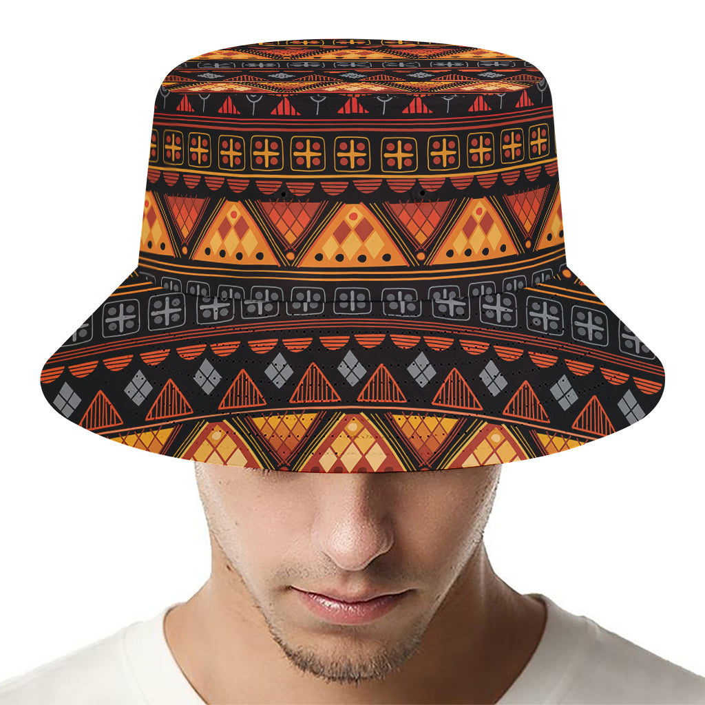 Native Tribal African Pattern Print Bucket Hat