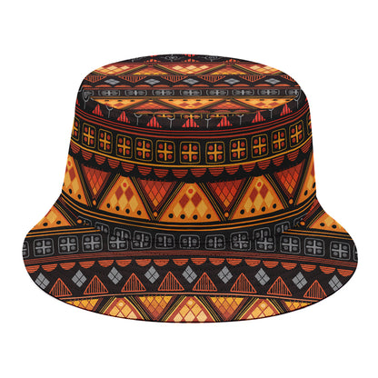 Native Tribal African Pattern Print Bucket Hat