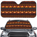 Native Tribal African Pattern Print Car Windshield Sun Shade