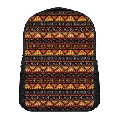 Native Tribal African Pattern Print Casual Backpack